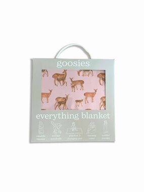 Goosies Does & Fawns Bamboo Everything Blanket | 40” x 40” | NWT